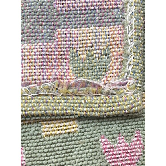 Set of 6 Tapestry Placemats Easter Bunny Garden 18"x13" Cotton Blend India VTG - Picture 8 of 8